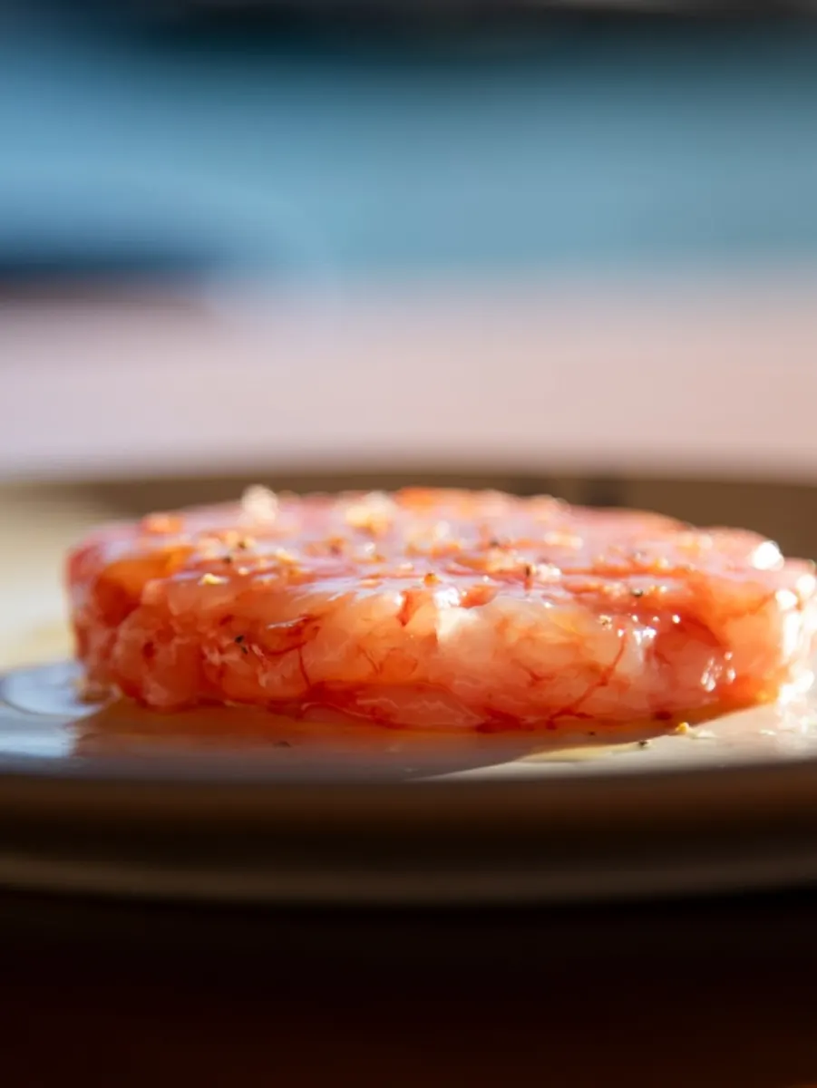 Close-up of a seafood tartare